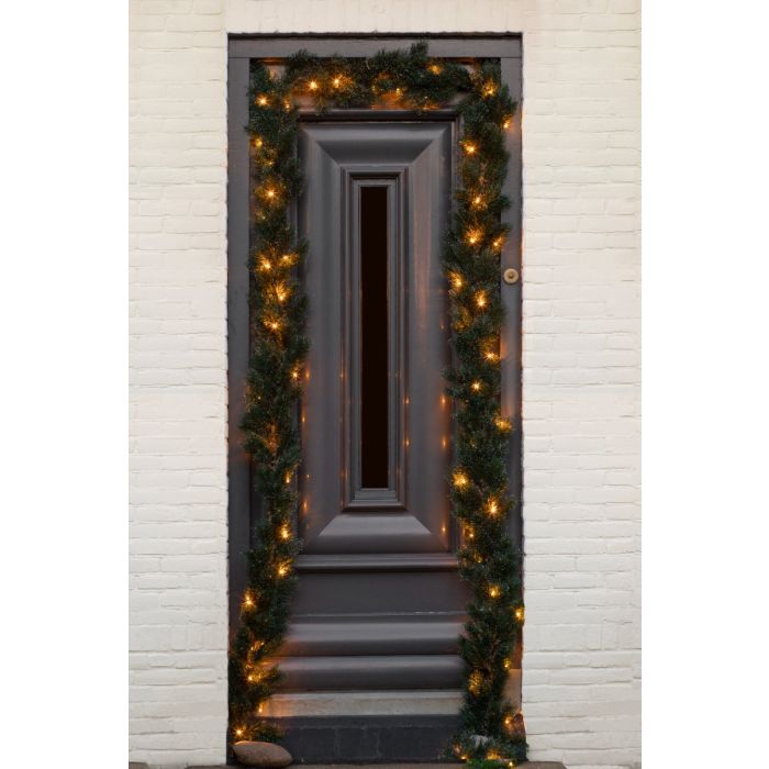 Glendon granguirlande med lys 270 cm lang