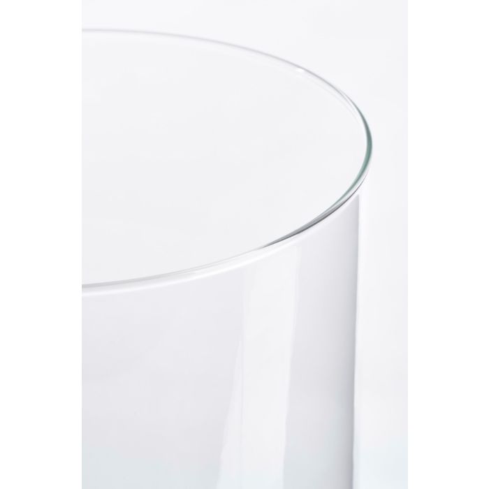 Cylinder glasvase 40 cm høj 19 cm i dia