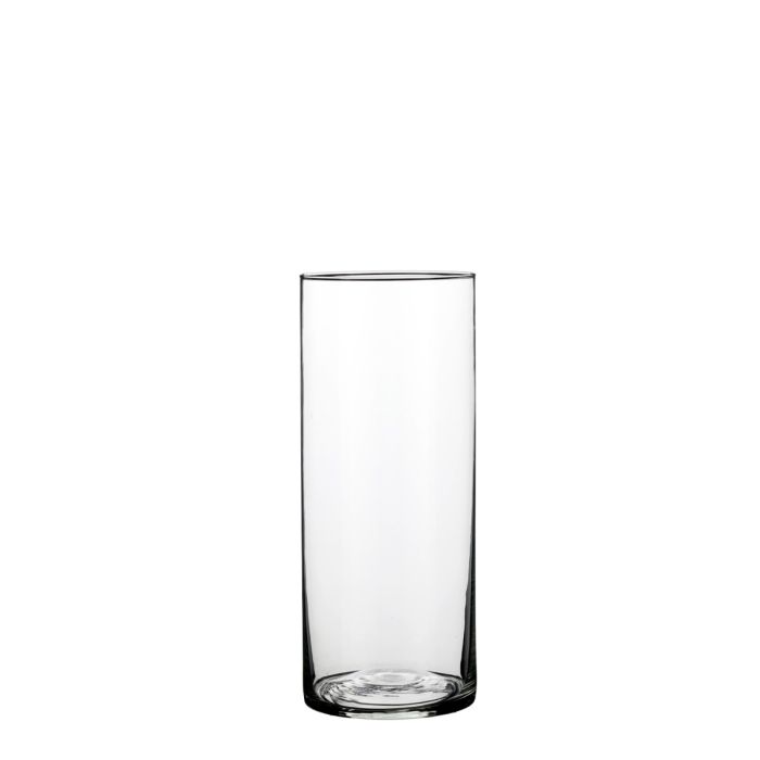 Cylinder glasvase 30 cm høj 12 cm i dia