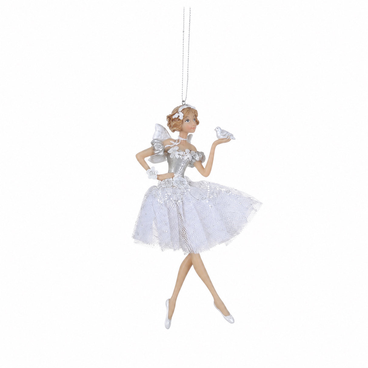 Ballerina med hvidt skørt