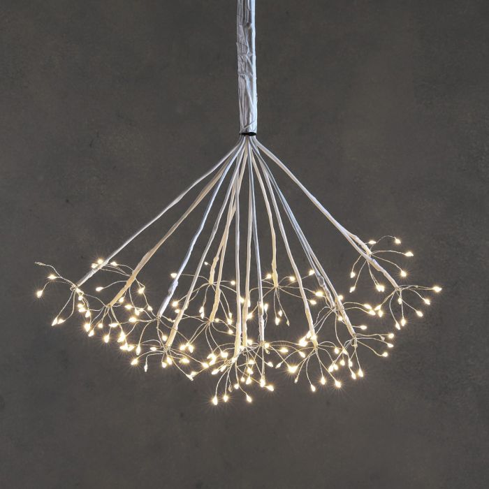 Hængende mælkebøttefrø med LED-lys 80 cm i dia