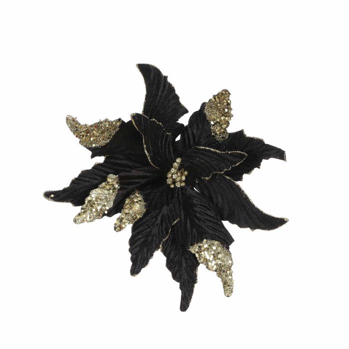 Julestjerne sort med klips