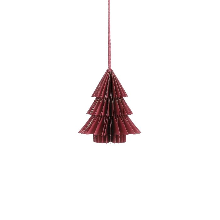 Juletræ i papir rødt