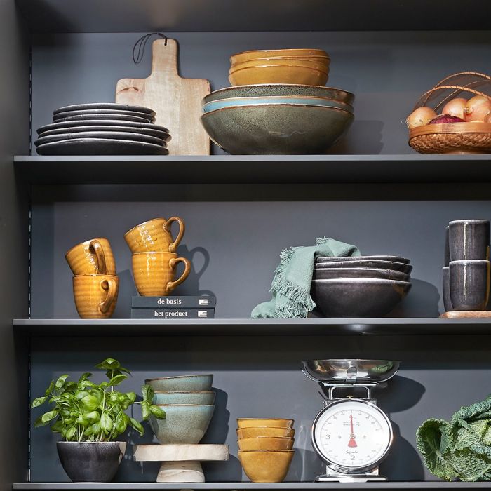 Nærbillede af Tabo stentøj skål grøn 23