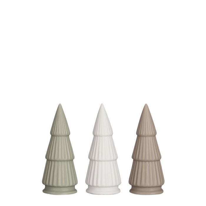 Juletræ i porcelæn 17 cm højt