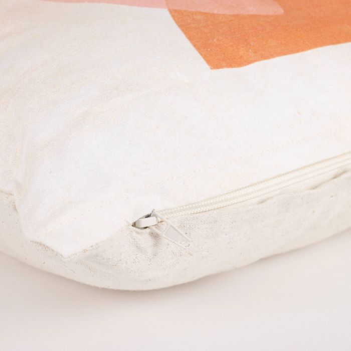 Menton pude lyserød med mønster 45 cm x 45 cm