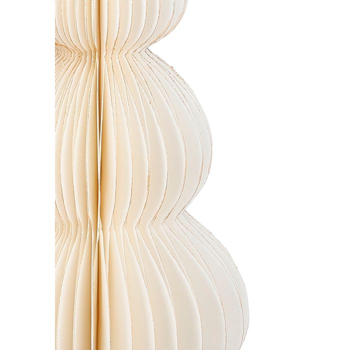 Håndlavet Juletræ creme 29 cm højt