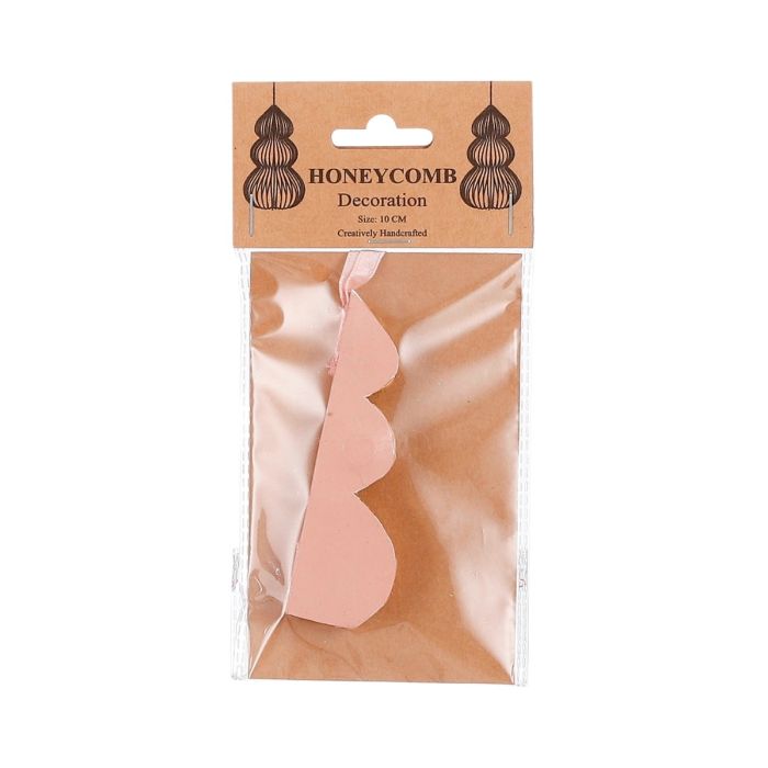 Håndlavet Juletræ lyserødt 10 cm højt