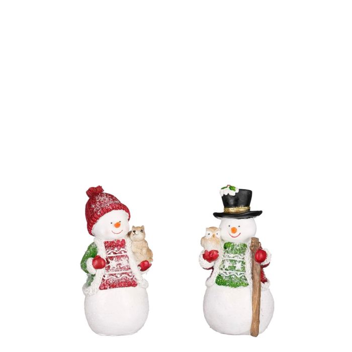 Snemænd med skovens dyr