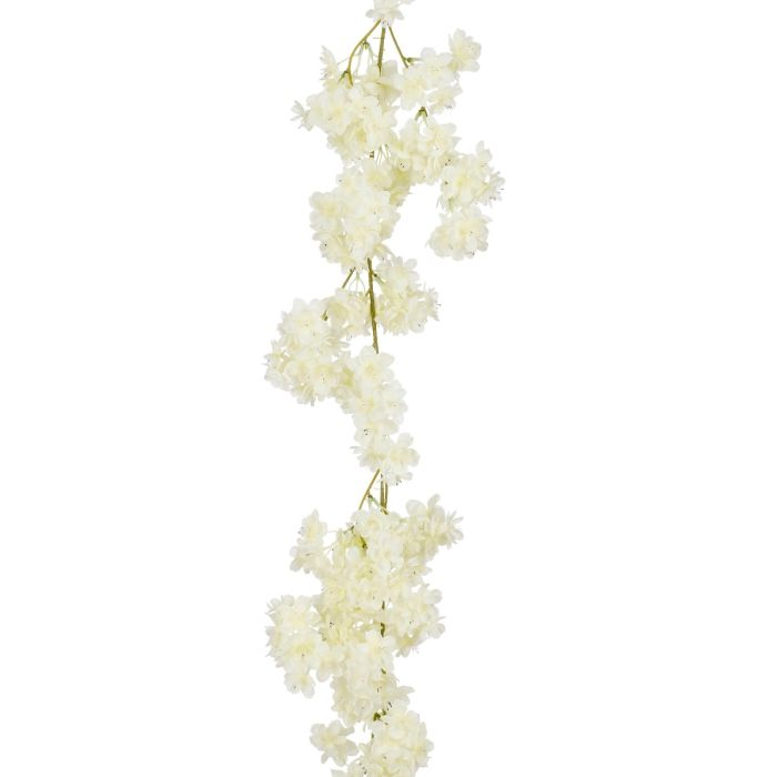 Blomsterranke med hvide blomster