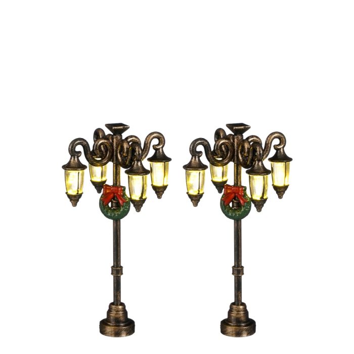 Luville Gadelygter med julekranse 2-pak