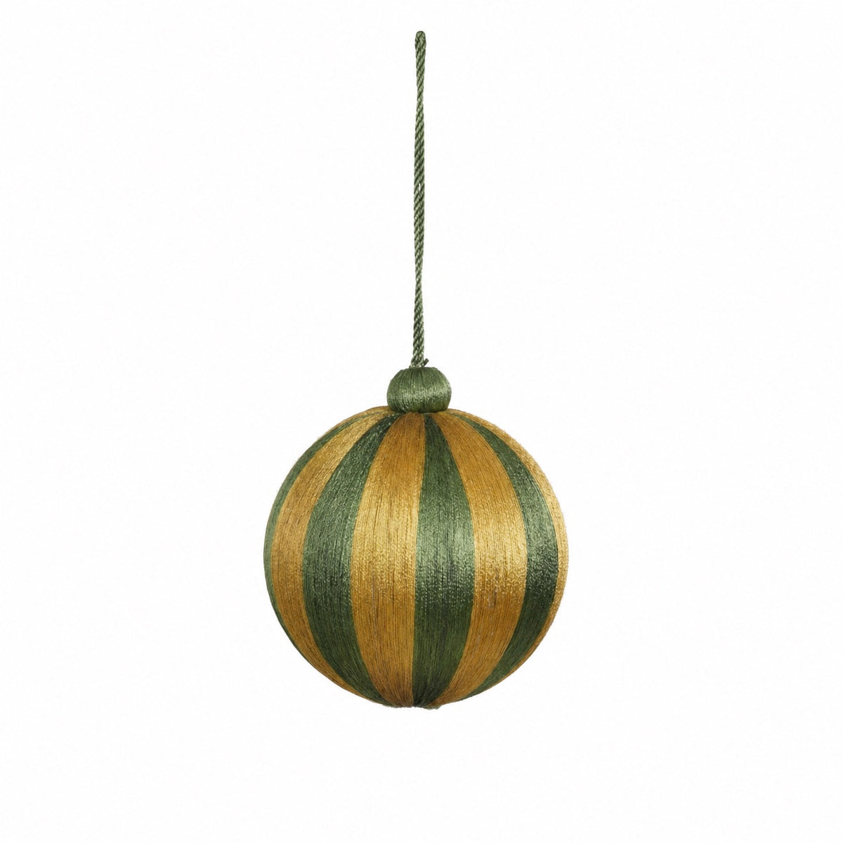Julekugler med striber 10 cm i dia