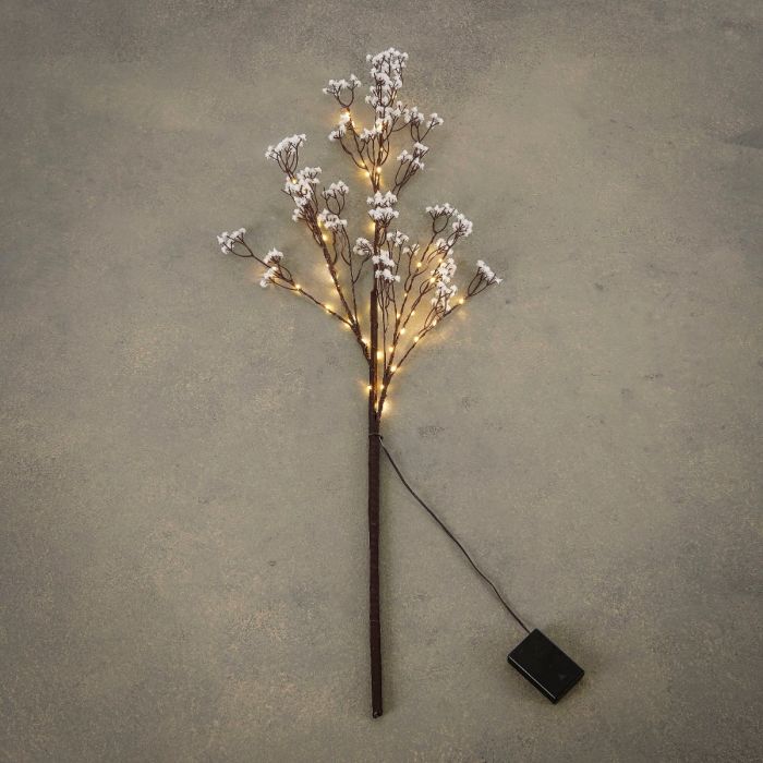 Gren med lys indendørs brug hvid