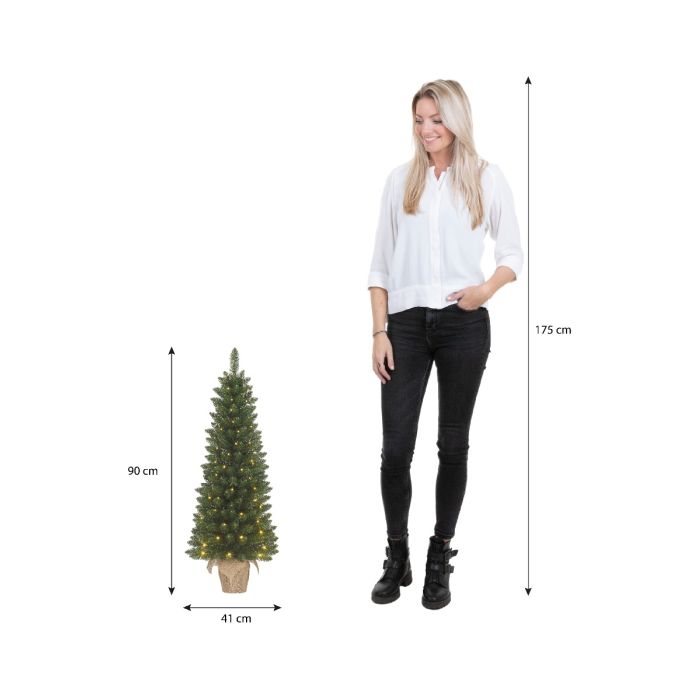 Gerlos juletræ med lys 90 cm højt