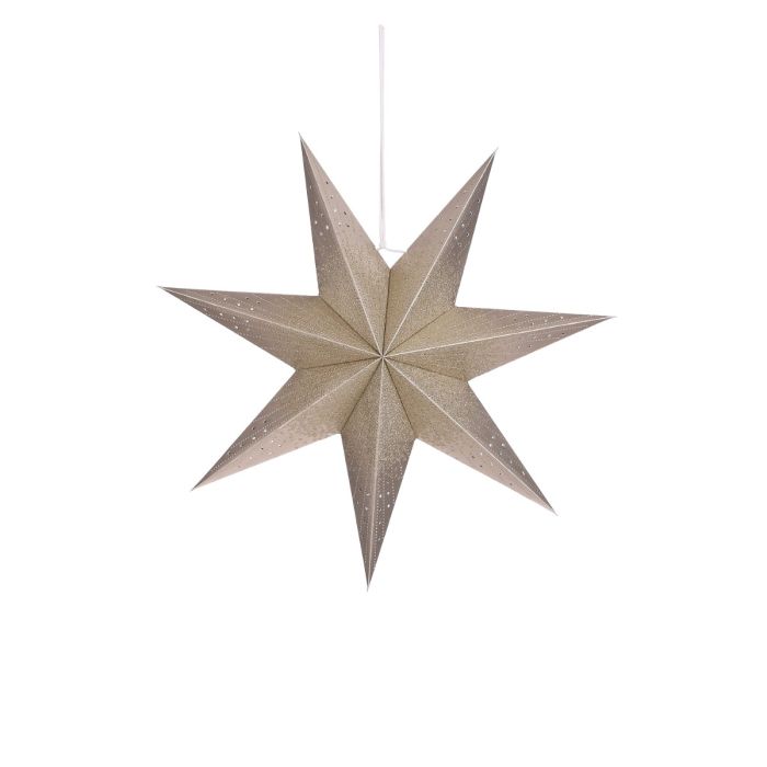 Stjerne champagnefarvet 45 cm i dia