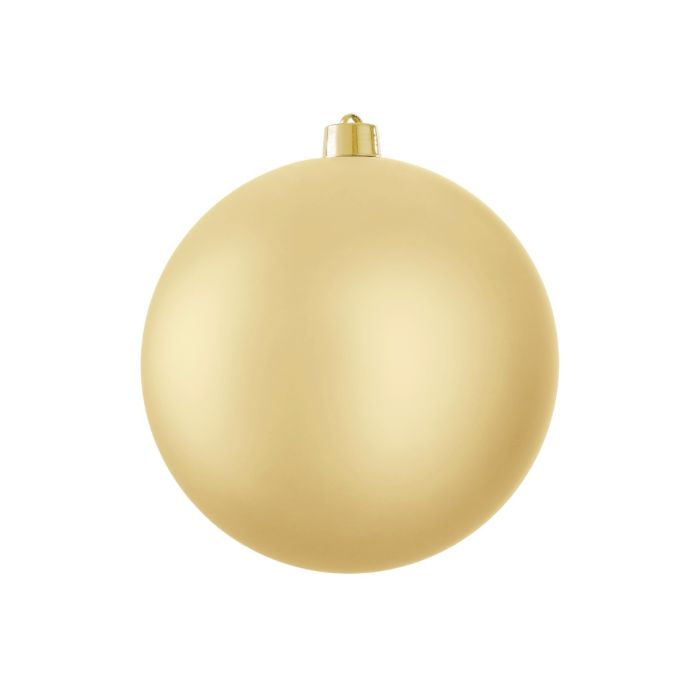 Stor julekugle mat guld 25 cm i diameter