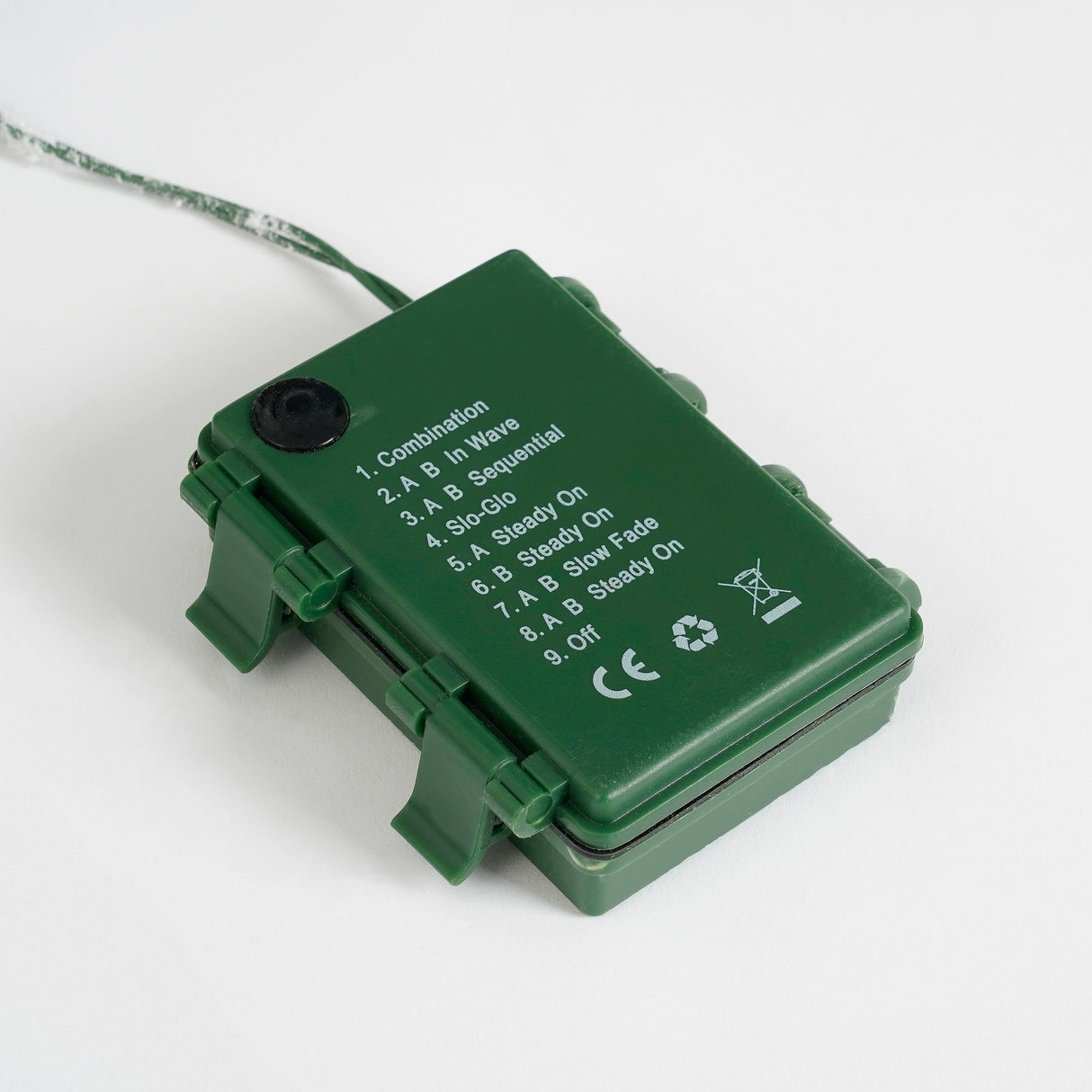 Batteriboks med muligheder for indstillinger af lys