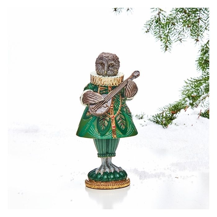 Uglefigur spillende på lut fra Pobra.