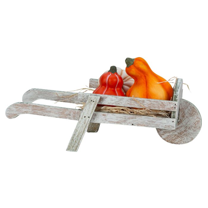 Trillebør med græskar 26 cm lang