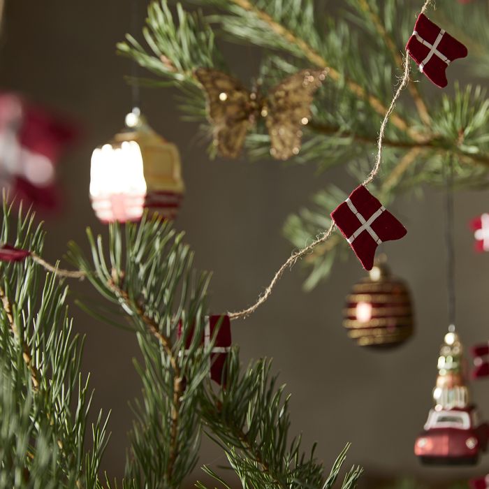 Flagranke med 8 spidsflag i stof