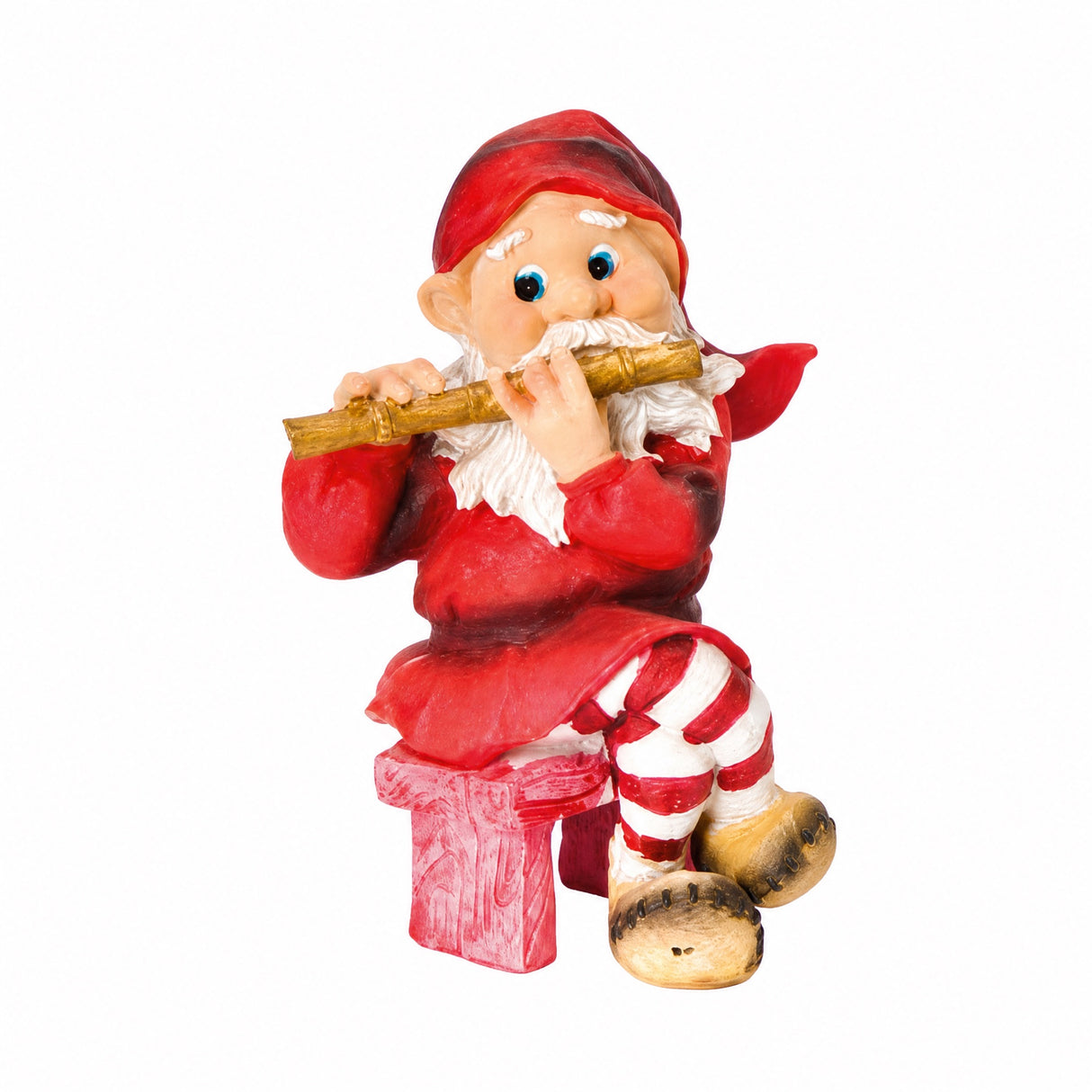 Skovnisse med musikinstrument