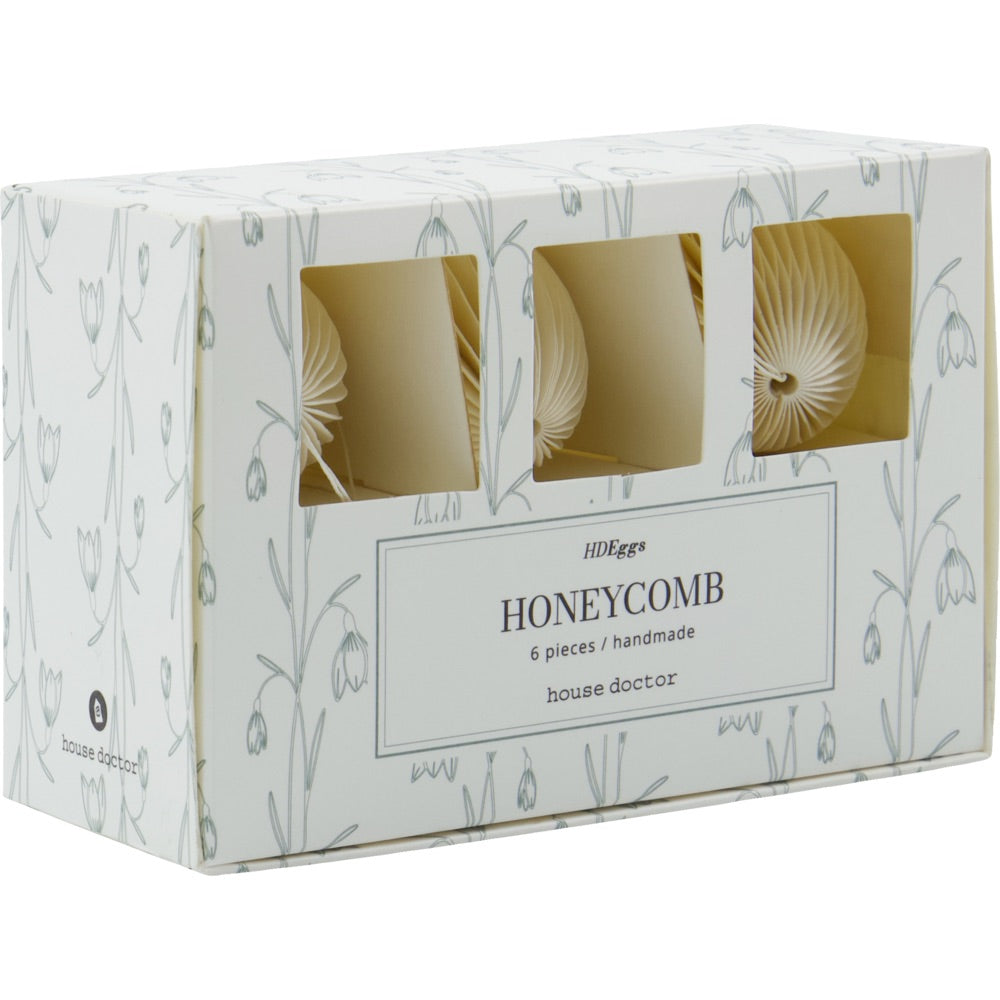 Æske fra House Doctor med påskeæg i honeycomb