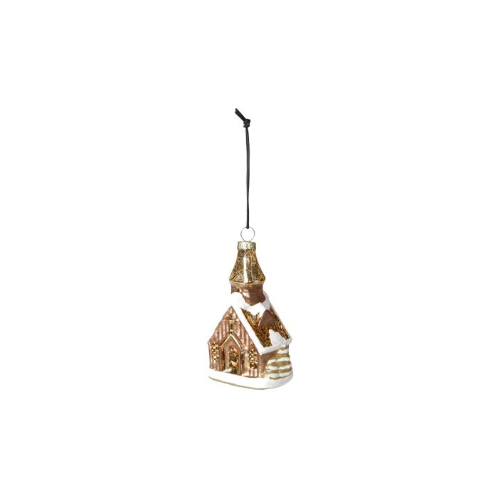 Julekugle Kirke 10 cm høj