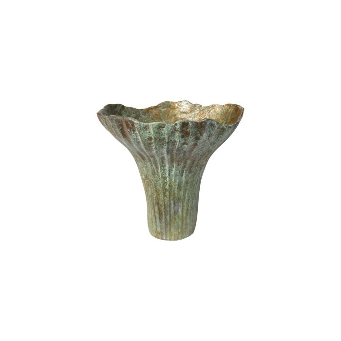 Vase 22 cm høj antikgrøn