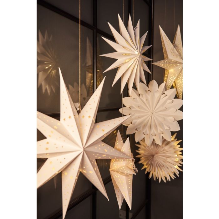 Rund papirstjerne 42 cm i dia