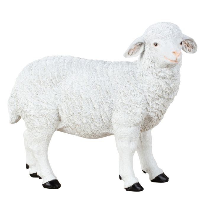 Hvidt får 32 cm højt