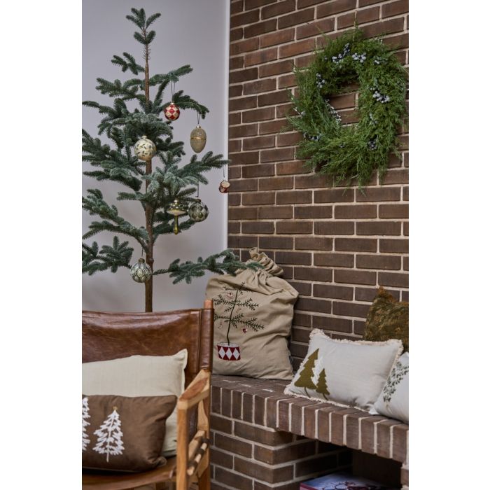 Julesæk med broderi