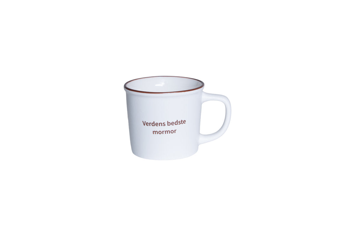 Kop til verdens bedste mormor i porcelæn fra Speedtsberg