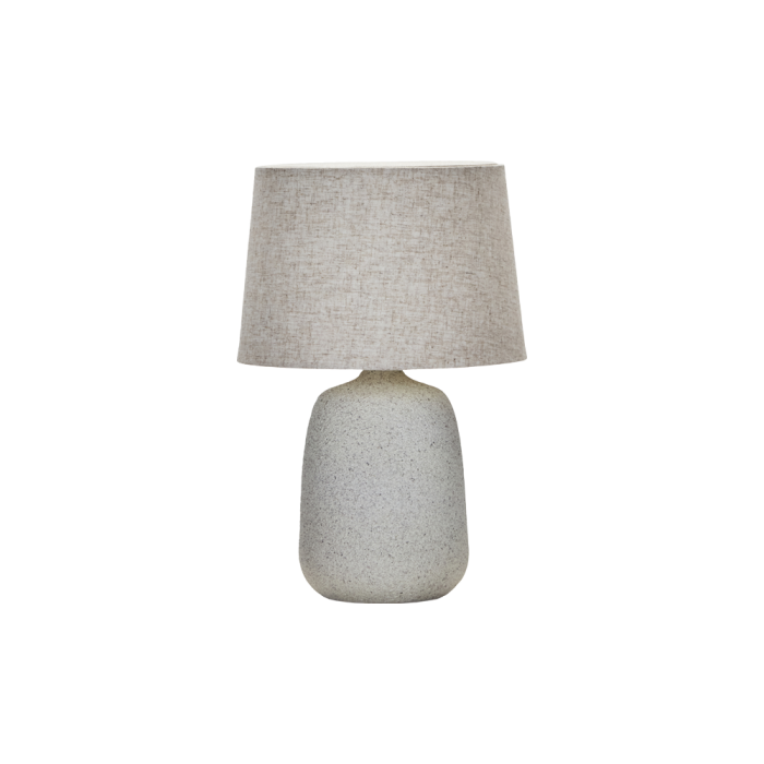 House Doctor Bordlampe Tana i råhvid med lampeskærm