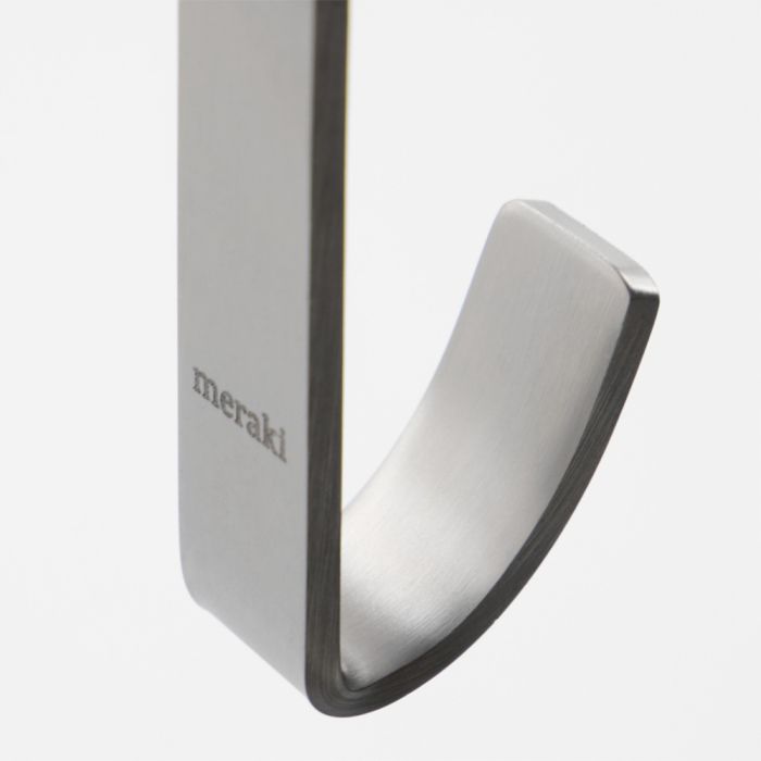 Meraki Knager i børstet stål set tæt på