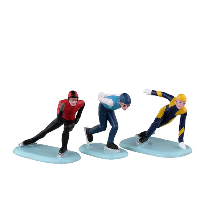 Speed Skaters Set Of 3