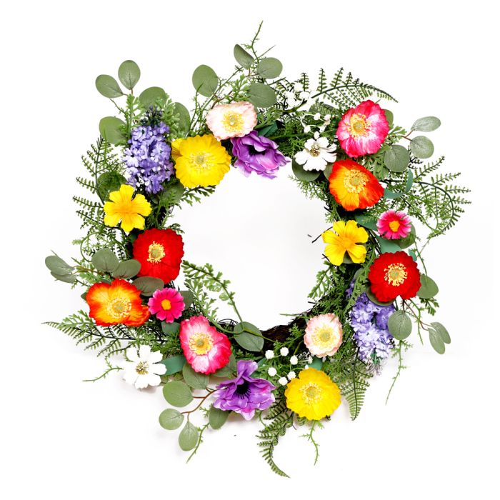 Blomsterkrans multifarvet