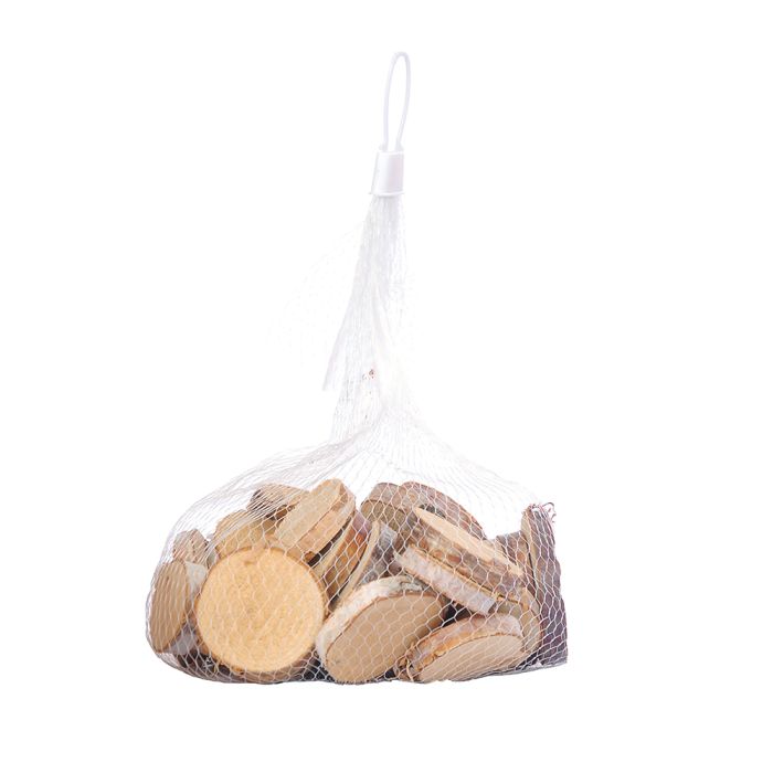 Runde træskiver med diameter på 3 -5 cm