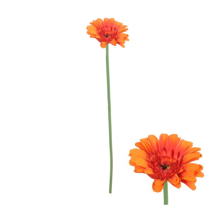 Gerbera blomsterstilk orange 55 cm