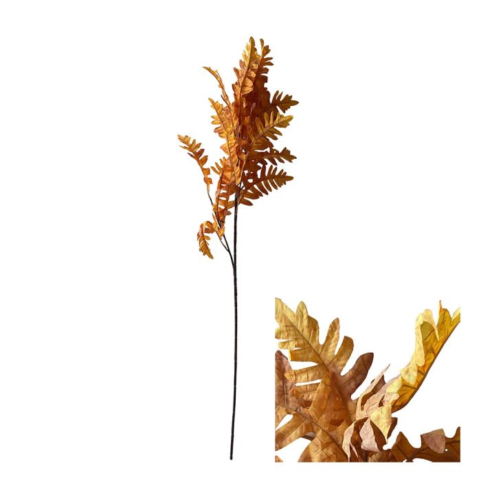 Gren med orangegule egeblade