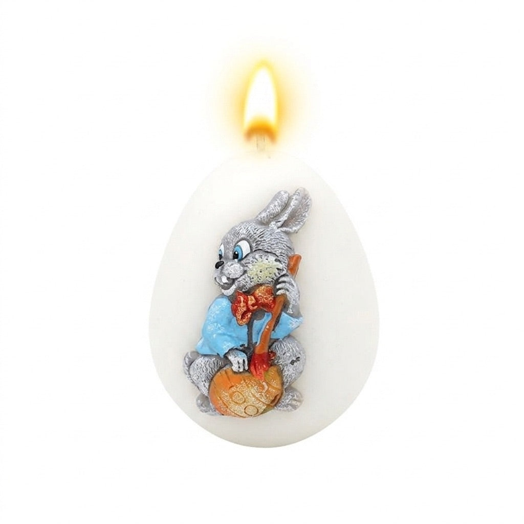 Påskelys med påskemotiv