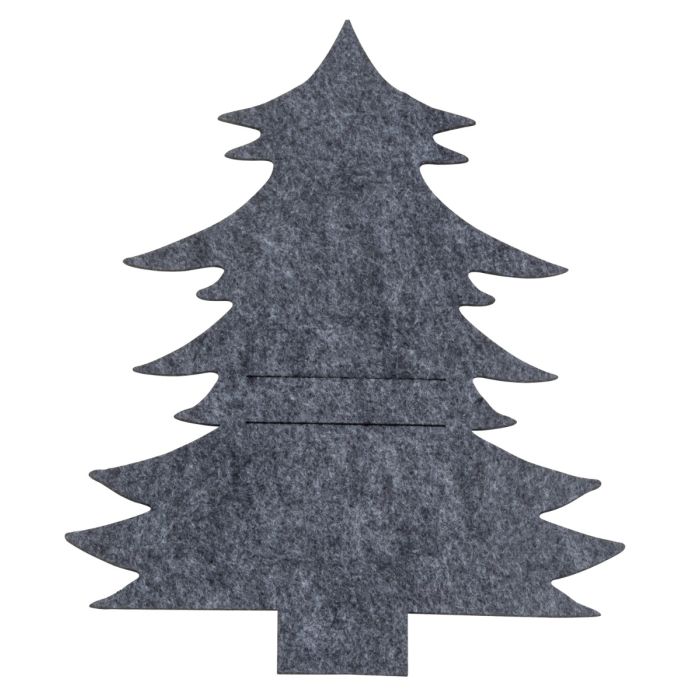 Bestikholder formet som grantræ i filt