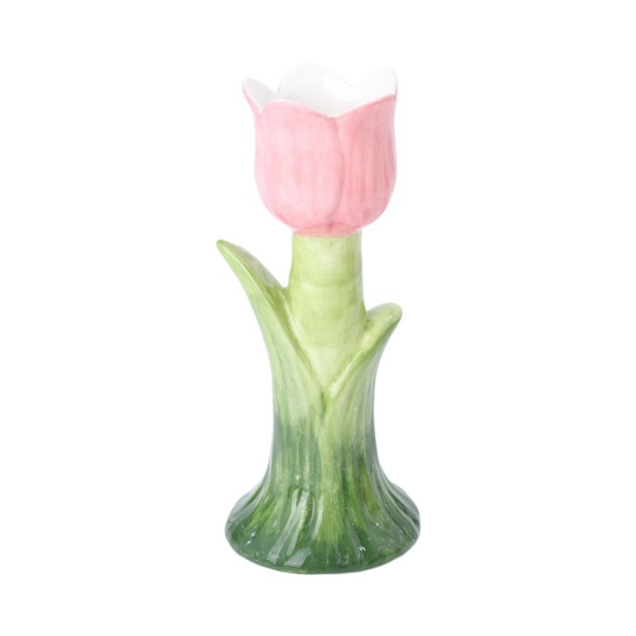 Tulipanvase 17 cm høj lyserød
