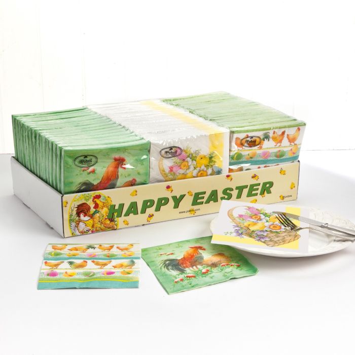 Påskeservietter 33 cm x 33 cm