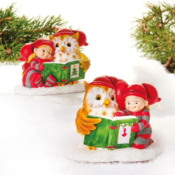 Babynisse med ugle og bog