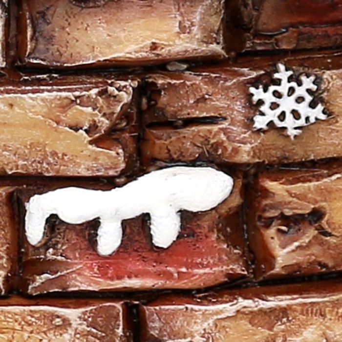 Snekugle med julemand på skorsten