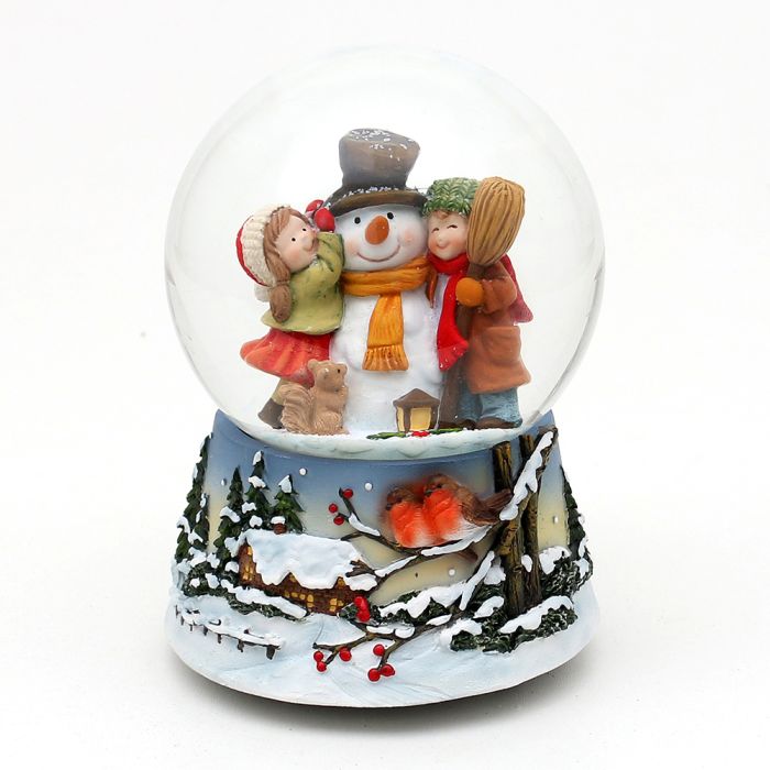 Snekugle Snemand med børn