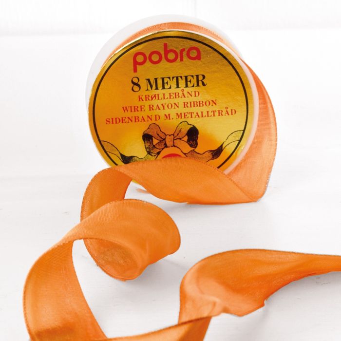 Ferskenfarvet dekorationsbånd