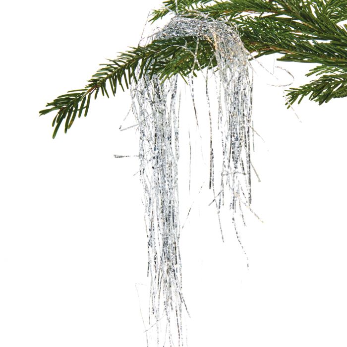 Lamettastrimler sølvfarvet