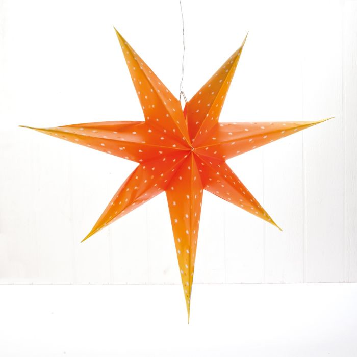Stjerne orange 60 cm i dia