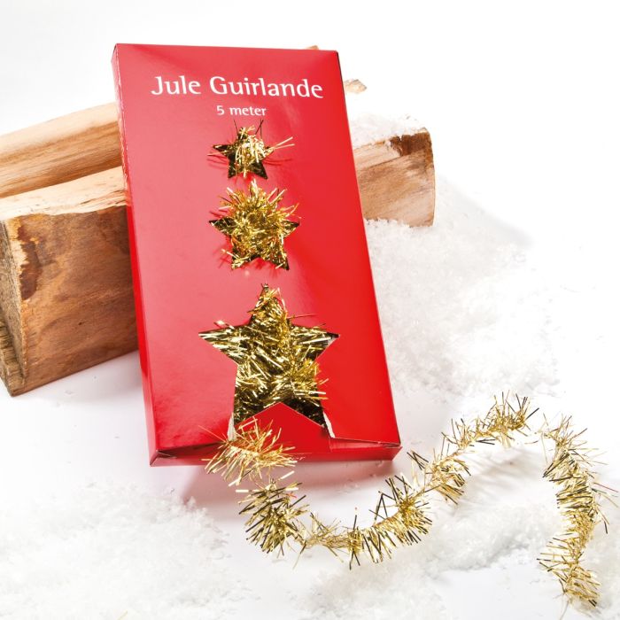 Guldfarvet guirlande lille